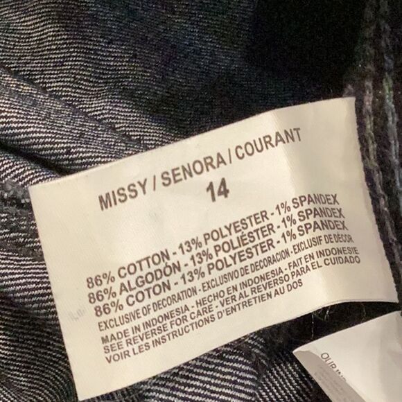 NWT Gloria Vanderbilt The Ankle Grazer Dark Denim Jean size 14 - Picture 6 of 9